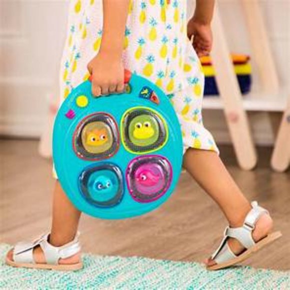B. Toys Musical Memory Game Pad Catch-A-Sound Learning Toy Interactive - Picture 2 of 10
